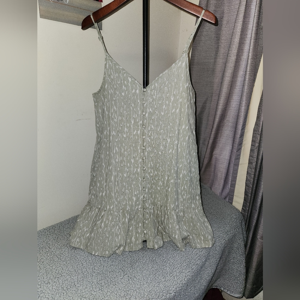 NWOT American Eagle Outfitters Green Mini Dress With Pockets